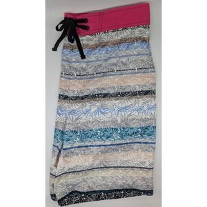 Robert Graham Swim Trunks 7" Board Shorts Men's 36 Classic Fit Floral Multicolor